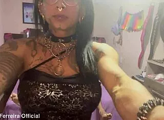 Isabelly Ferreira Crossdresses As Masked Boy Tease 😈👅