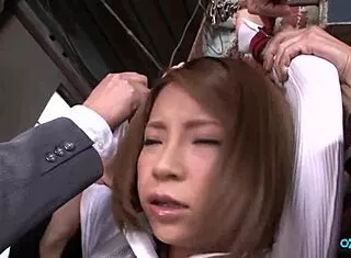 ASIAN BABE TEXTS BUT COLLEAGUES DEEPTHROAT HER BIG NIPS HARD!