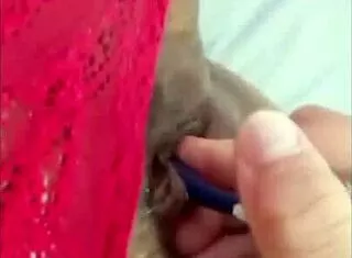 Fat Latina BBW Stepmom Masturbates Her Huge Ass with Stepson's Toothbrush in Amateur Solo