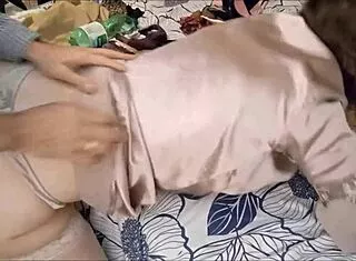 785.04 FRENCH SLUT DOGGY POUNDS SATIN LINGERIE RIMJOB ATM!