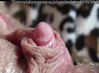 she rubs her big clit up close until the intense pussy orgasm hits hard.
