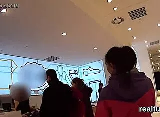 Flawless czech nympho teen stripped and drilled hard pov after supermarket tease