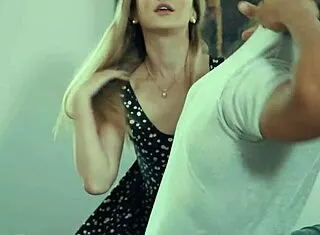 Damn, blonde ditches boyfriend to swallow that BBC cumshot