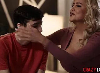 caitlin bell's big tits milf stepmom sucks ricky spanish's cock over his ex girlfriend