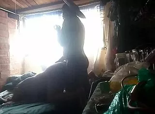 Nurse slut sucks cock and loosens her ass!