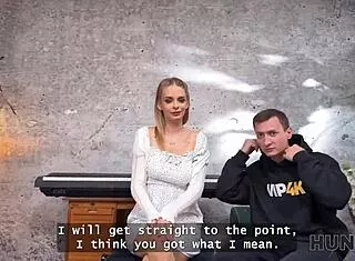 A rich dude seduces blondie naomi loves big natural tits while bf watches.