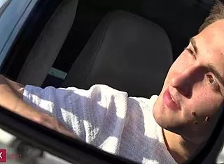 you won't believe how this skinny blonde fucks her driver