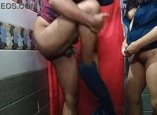 Virgin Boss Roughly Pounds Secretary in Office Bathroom Hidden Cam