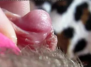 she rubs her big clit up close until the intense pussy orgasm hits hard.