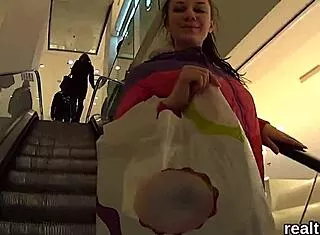 Flawless czech nympho teen stripped and drilled hard pov after supermarket tease