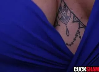 cuck hubby helps his wife take that bbc hookup deep in reality mature interracial 😈