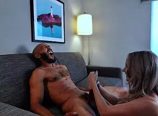 hotel blonde bombshell spreads for 12-inch bbc pounding