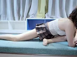 yoga instructor homemade footjob blowjob in pantyhose cosplay