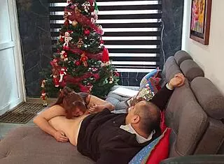 Hot Milf Latina Seduces Worker Pov Riding Blowjob On Sofa