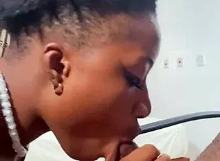 naija babe candy slurps that big black cock deep