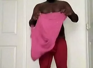 sexy muscled babe shows off tits abs