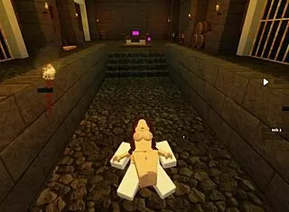 roblox slut deepthroats bends over for wet ass shaking cum