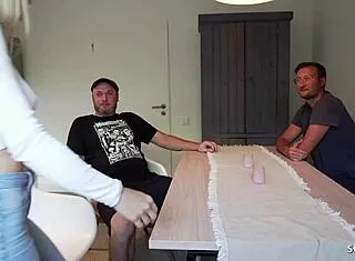 watching cuck hubby as old fat cock barebacks my skinny german teen