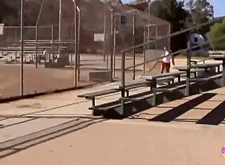 Skater Girl Trails Brunette Home For Secret Anal Toys