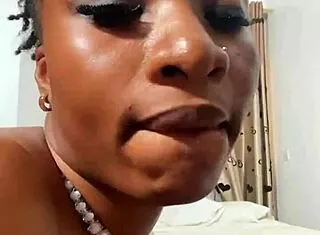 naija babe candy slurps that big black cock deep
