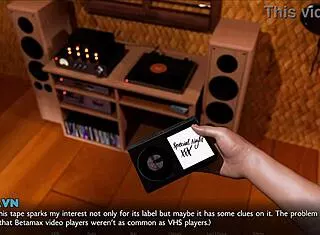 Blonde curvy milf squirts endlessly on huge cock in 3D hentai dating game.