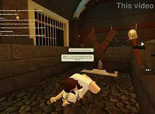 roblox slut deepthroats bends over for wet ass shaking cum