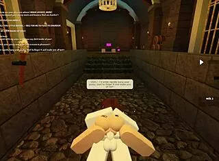 roblox slut deepthroats bends over for wet ass shaking cum