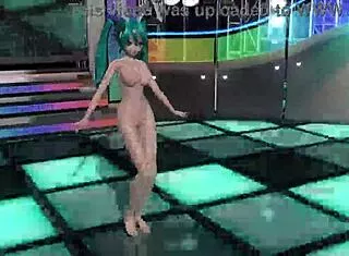 hatsune miku vocaloid nude mod reveals big tits ass in bunny costume