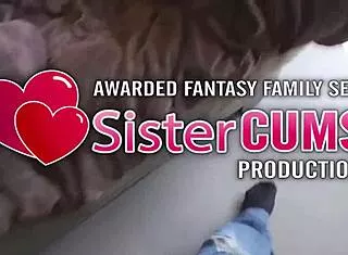 beautiful petite slut rides stepbrother's cock then gets pussy rammed hard on sistercums com