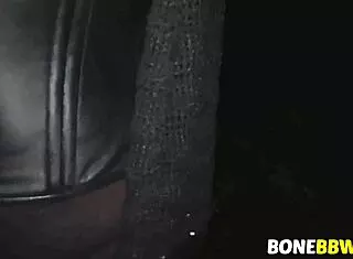 bound bbw's huge tits roughly punished in homemade garage session