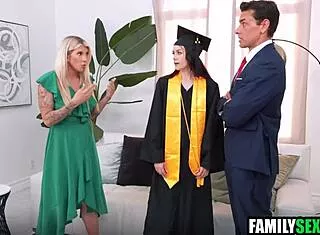 Cuckold Stepmom Watches Stepdad Pound Stepdaughter's Tight Pussy