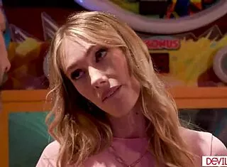 stepdad chokes blonde stepdaughter deepthroat in park quickie