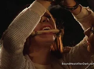 naughty femdom mistresses lick finger bound slaves to massive orgasms