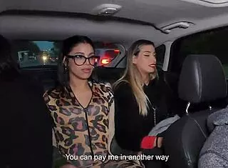lucky uber driver anal fucks three latinas pays the ride