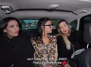 lucky uber driver anal fucks three latinas pays the ride