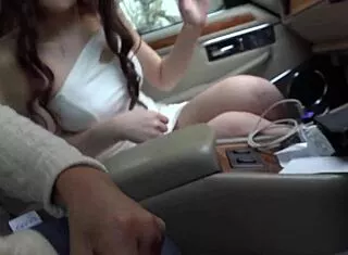 secret vid busty japanese milf huge natural tits teased in car massage