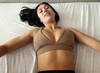 hey step sis alexa chains craves my cock warmup before she chains up 😏🔗💦