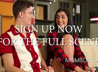 stepmom and stepdaughter free use threesome at bowling alley