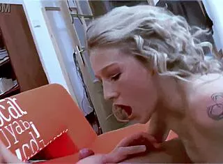 French blonde bombshell margaux rides jorge hard in spandex anal frenzy