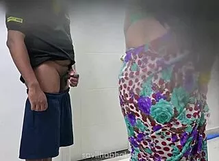 damn this telugu maid's huge natural tits bouncin' with landlord...