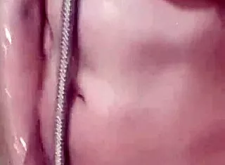 Spying On Busty Neighbor Shower Leads To Hot Cumshot