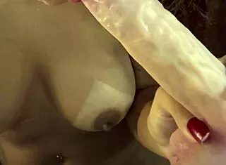 wife cums on huge black cock at motel cuckold facial