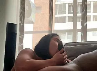 Stepfather's huge cock rams my tight 18+ mouth amateur couple nysdel blowjob!