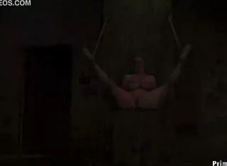 Huge Boobs Blonde Milf Hogtied and Toyed Roughly