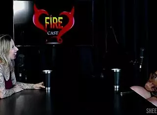 brunna sweet fire cast sheer red boots compilation