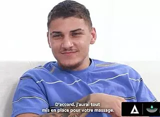 😏 foreign student gets nuru massage from hot canadian roommate then fucks her doggystyle french subs