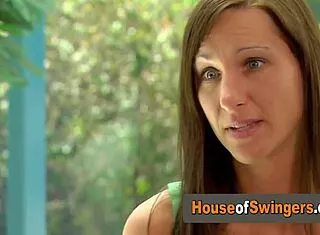 swinger shares girlfriend in hardcore orgy group?