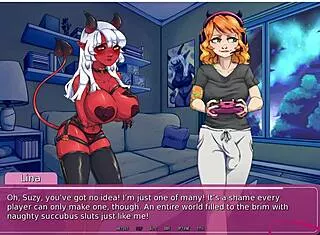 demons rise futa futanari lesbian monster orgy demo