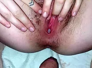 Overwhelming cumshot floods on stepsister Lapijarg's deep vagina collection