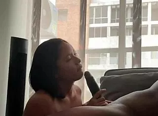 Stepfather's huge cock rams my tight 18+ mouth amateur couple nysdel blowjob!